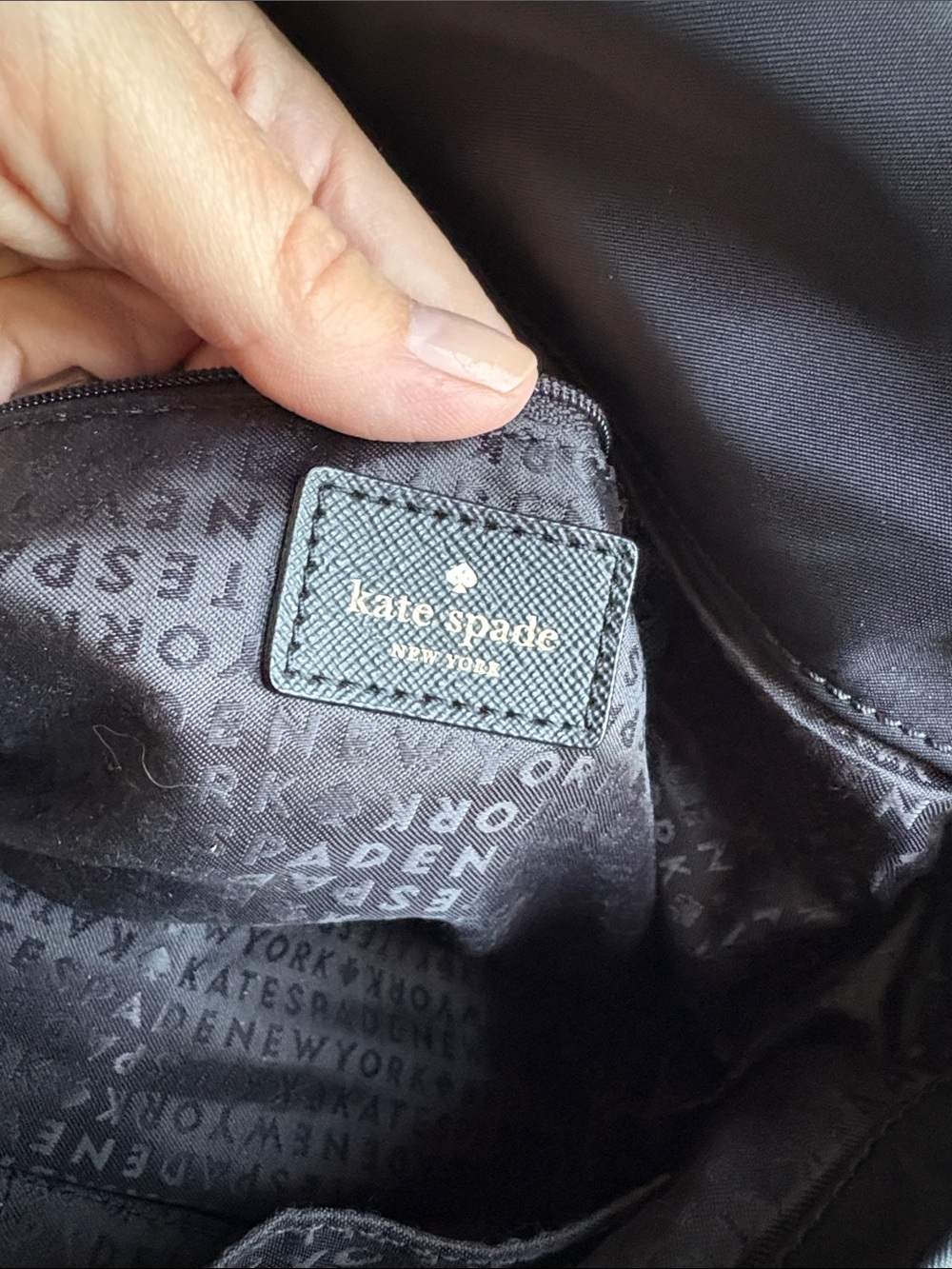 Kate Spade Blake Avenue Miri Black Nylon Flap Shoulder Bag Satchel with D-rings - Picture 11 of 17